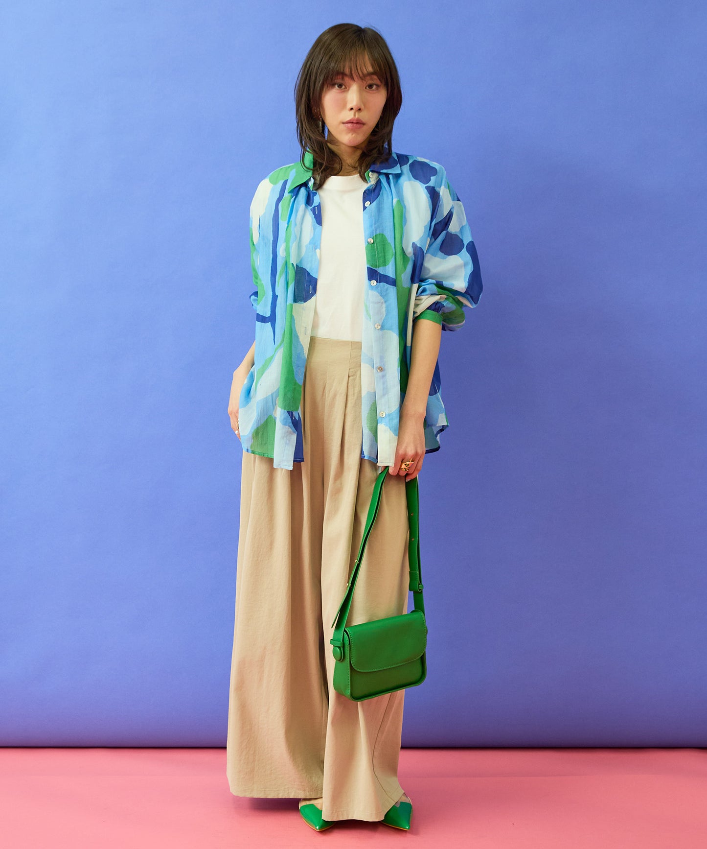 【mademoiselle YEYE】バックプリントTシャツ