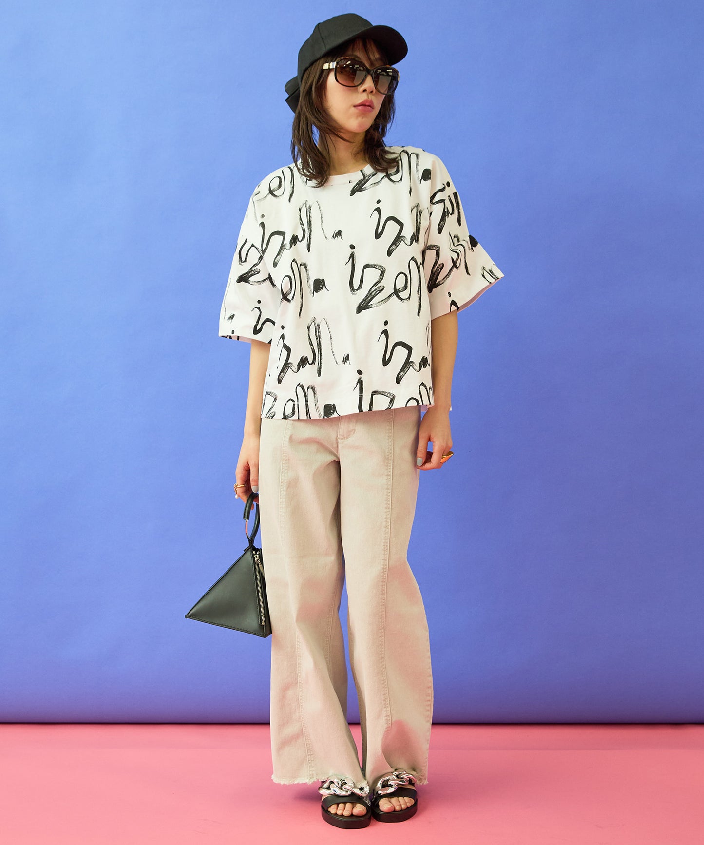 【SKFK】グラフィティプリントTシャツ