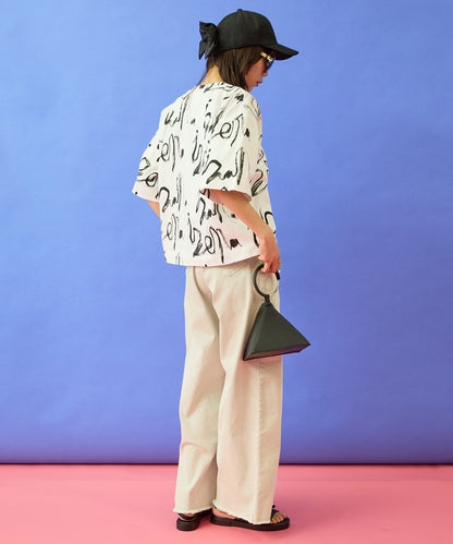 【SKFK】グラフィティプリントTシャツ