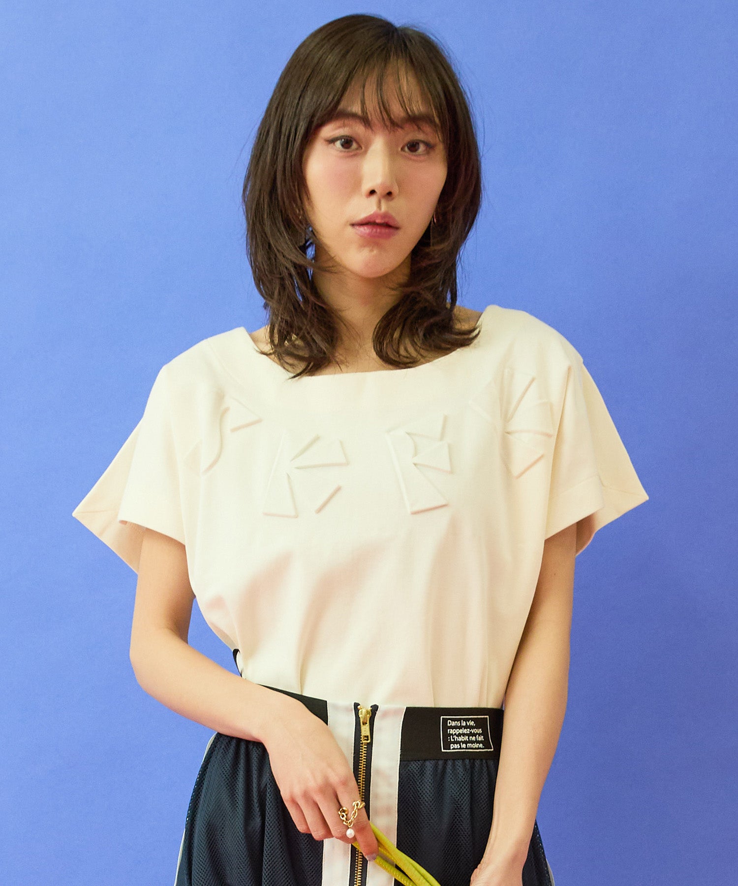 【SKFK】エンボスロゴTシャツ