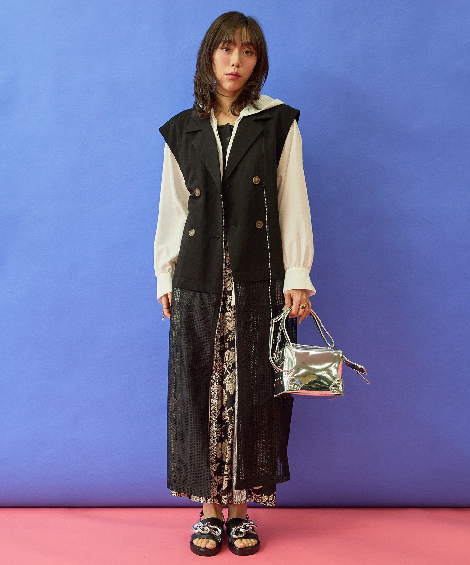 【FONT LAB】メッシュコンビトレンチジレ