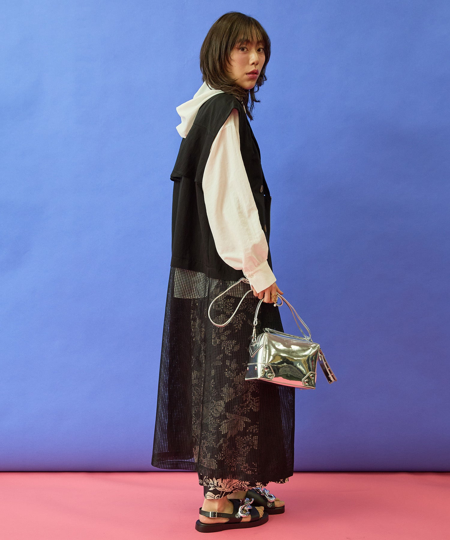 【FONT LAB】メッシュコンビトレンチジレ