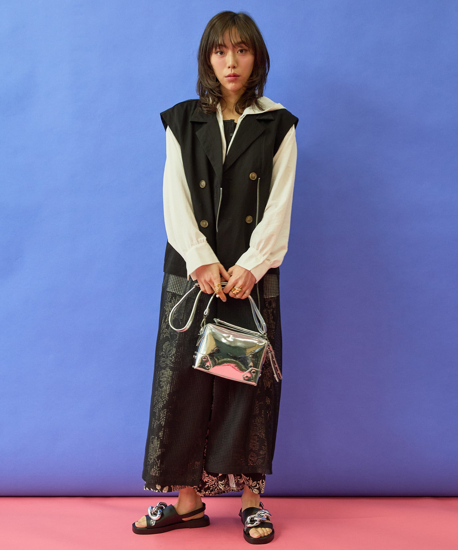 【FONT LAB】メッシュコンビトレンチジレ