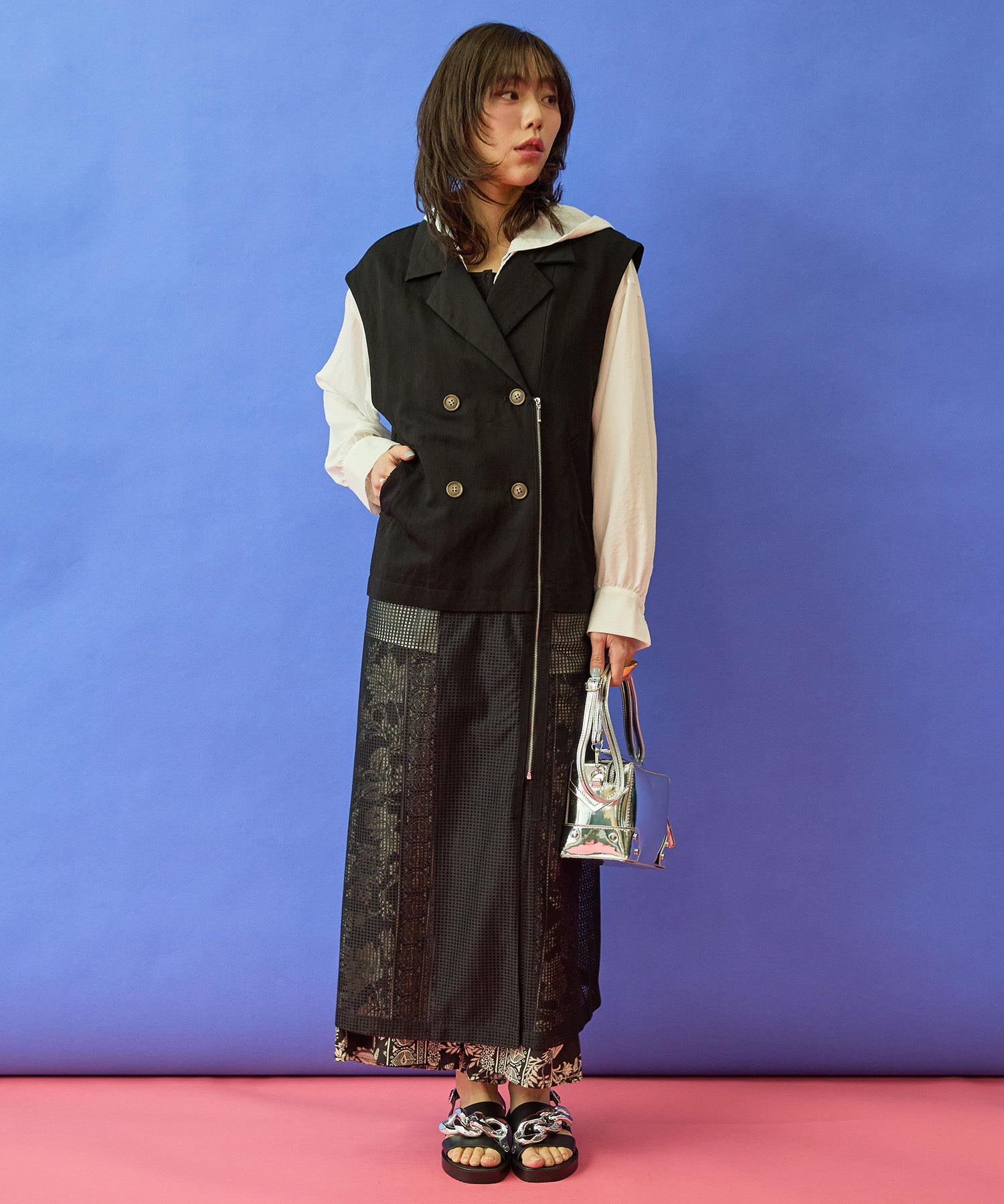 【FONT LAB】メッシュコンビトレンチジレ