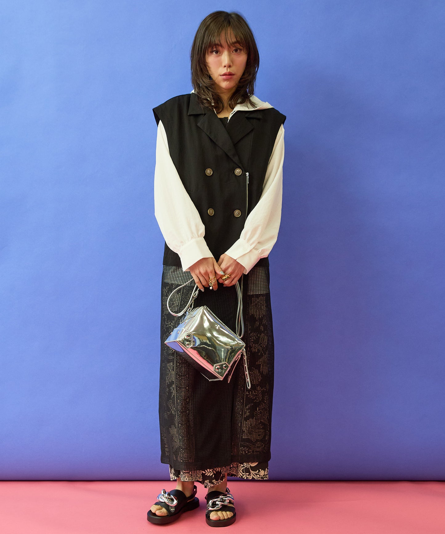 【FONT LAB】メッシュコンビトレンチジレ