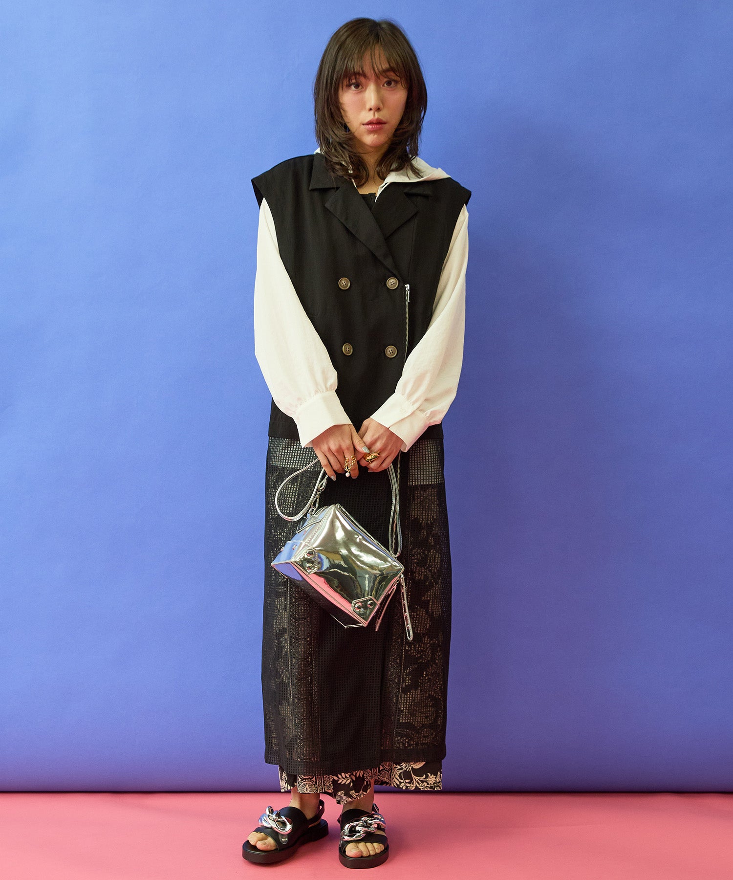 【FONT LAB】メッシュコンビトレンチジレ