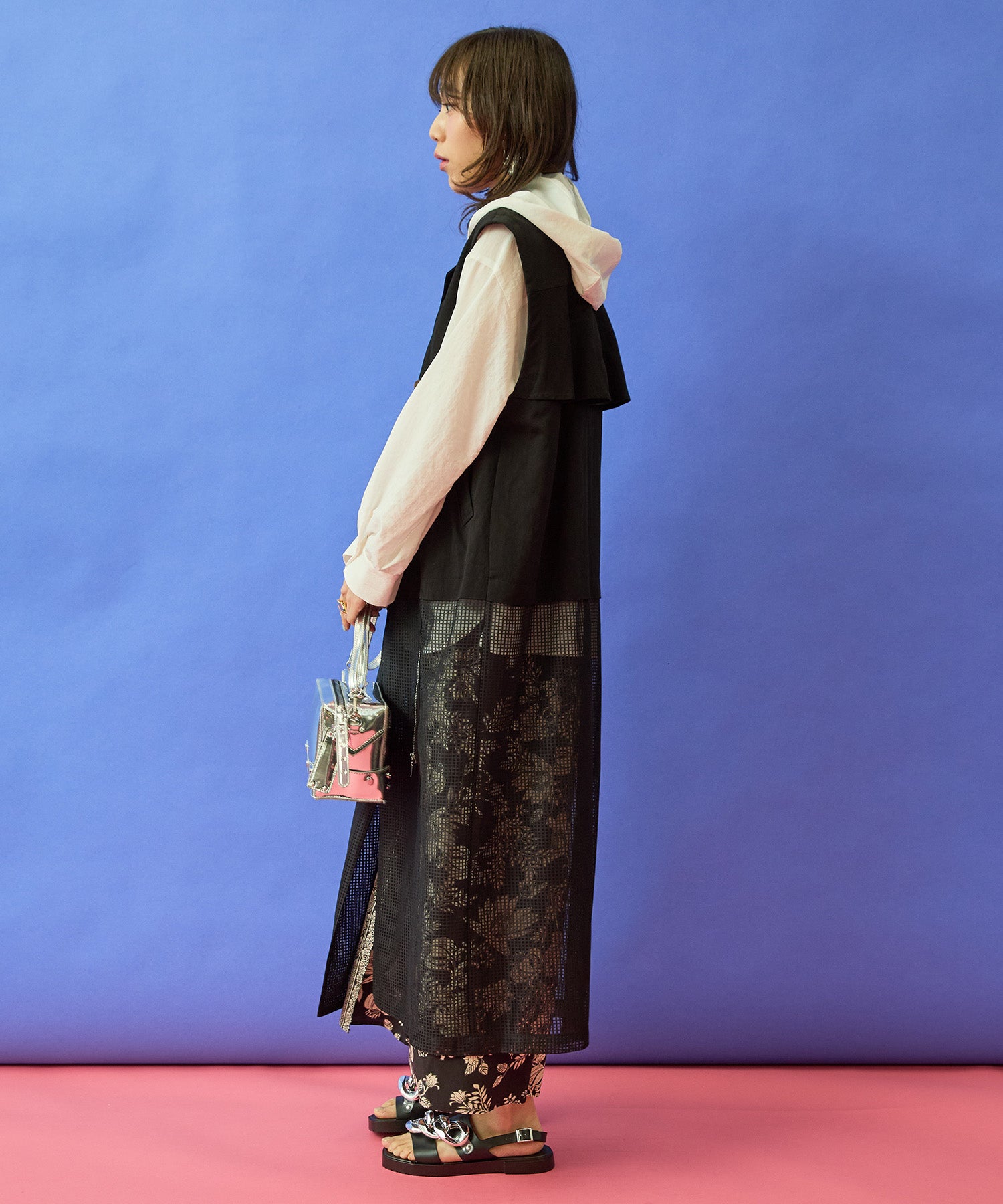 【FONT LAB】メッシュコンビトレンチジレ