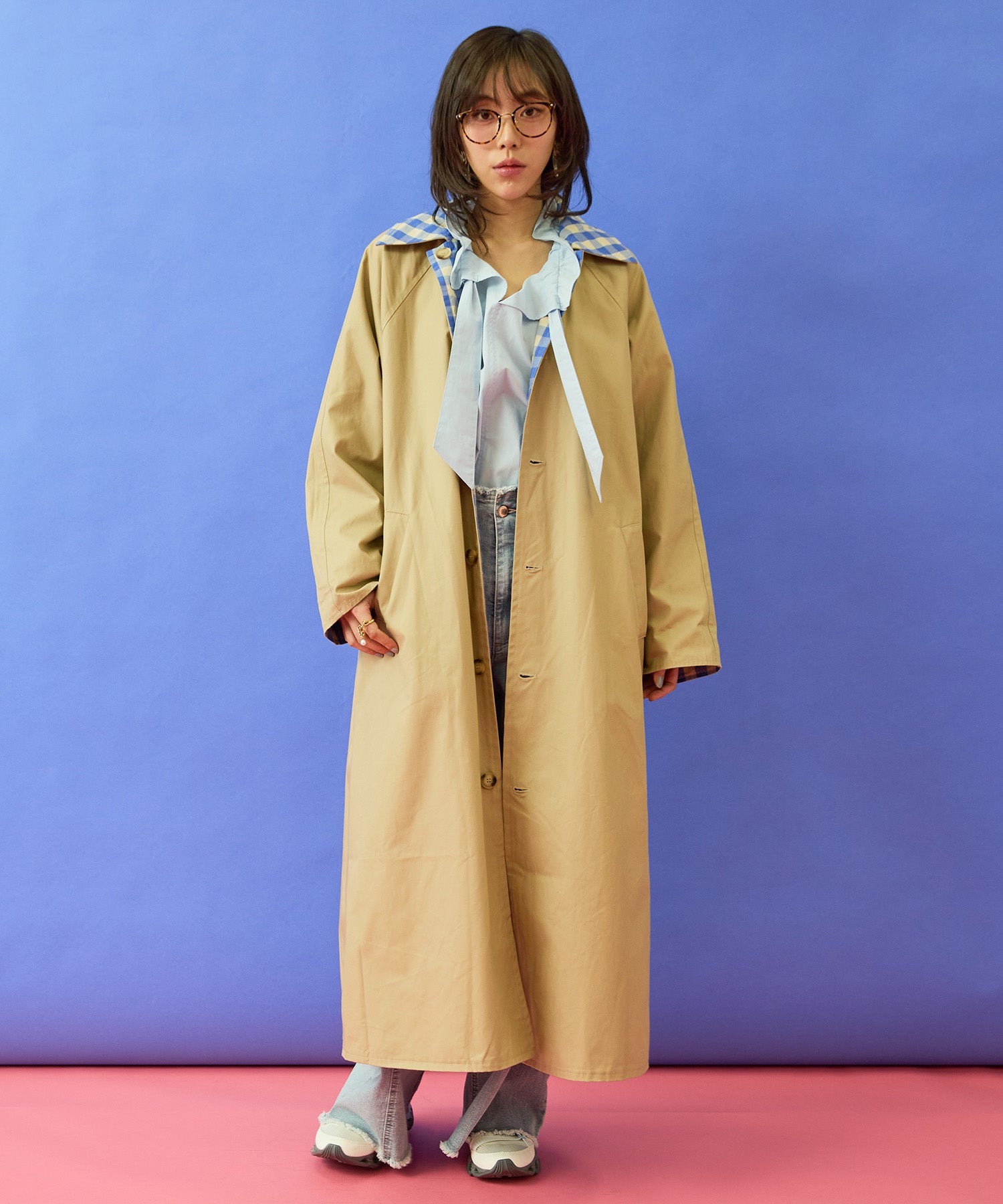 【FRNCH】リバーシブルマキシコート