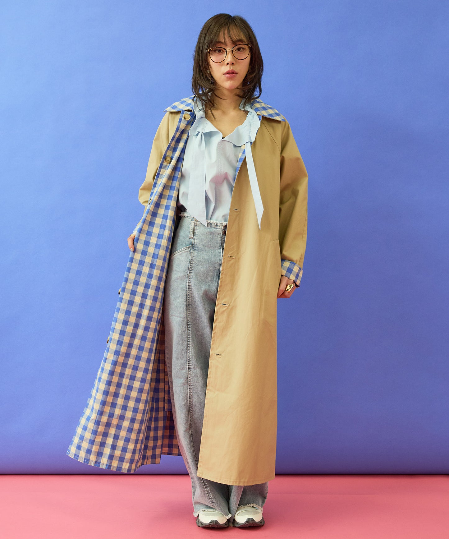 【FRNCH】リバーシブルマキシコート