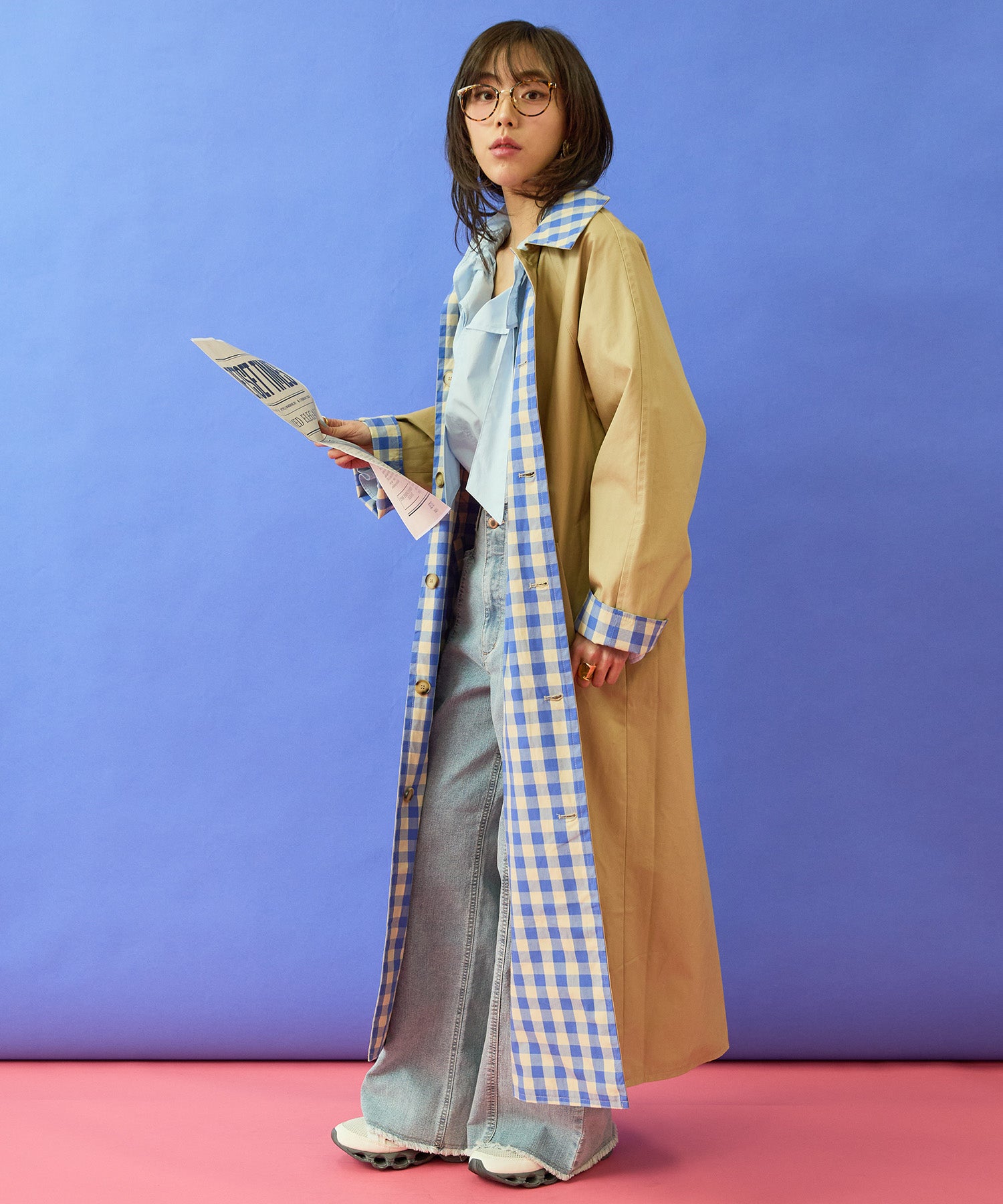 【FRNCH】リバーシブルマキシコート