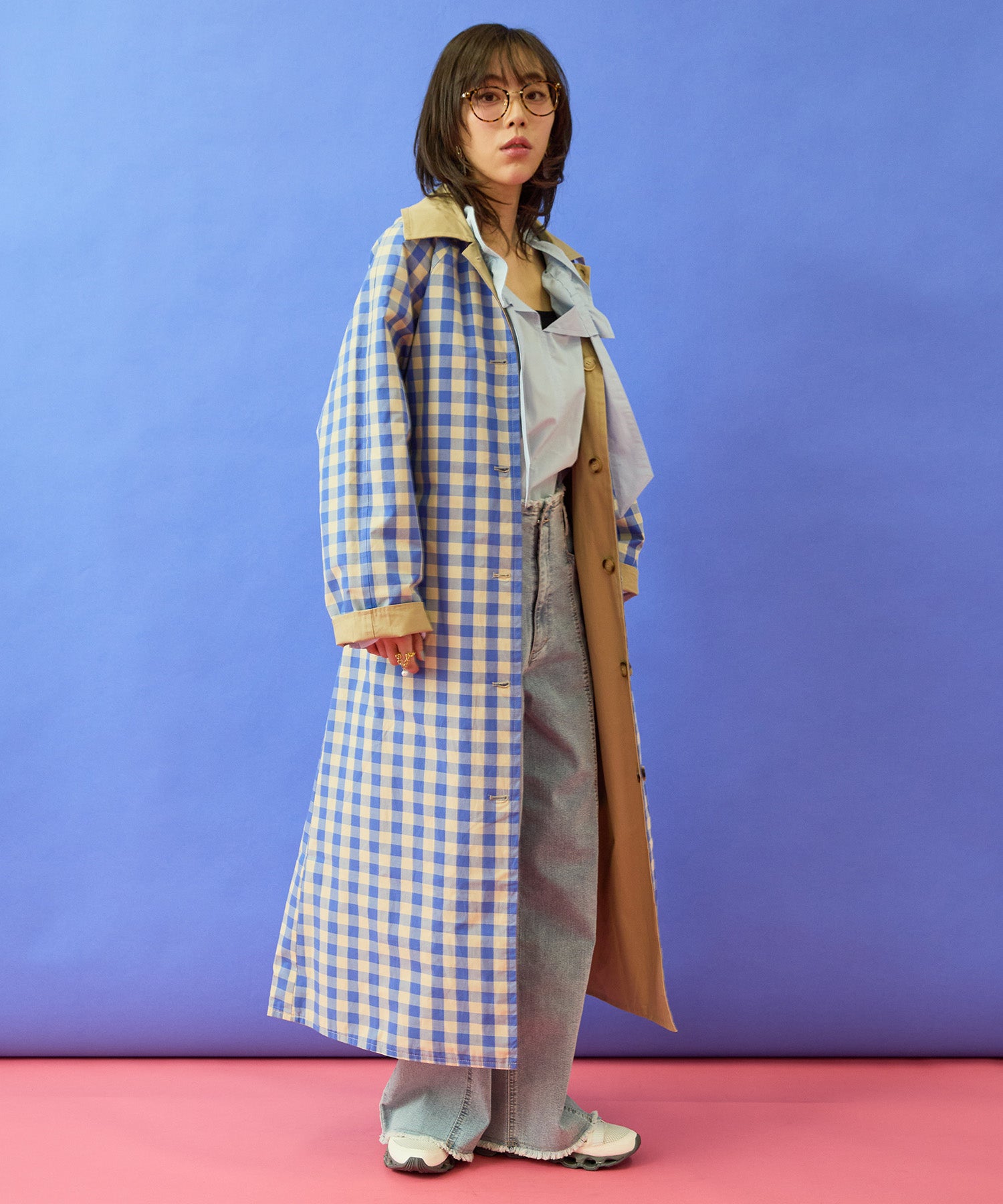 【FRNCH】リバーシブルマキシコート