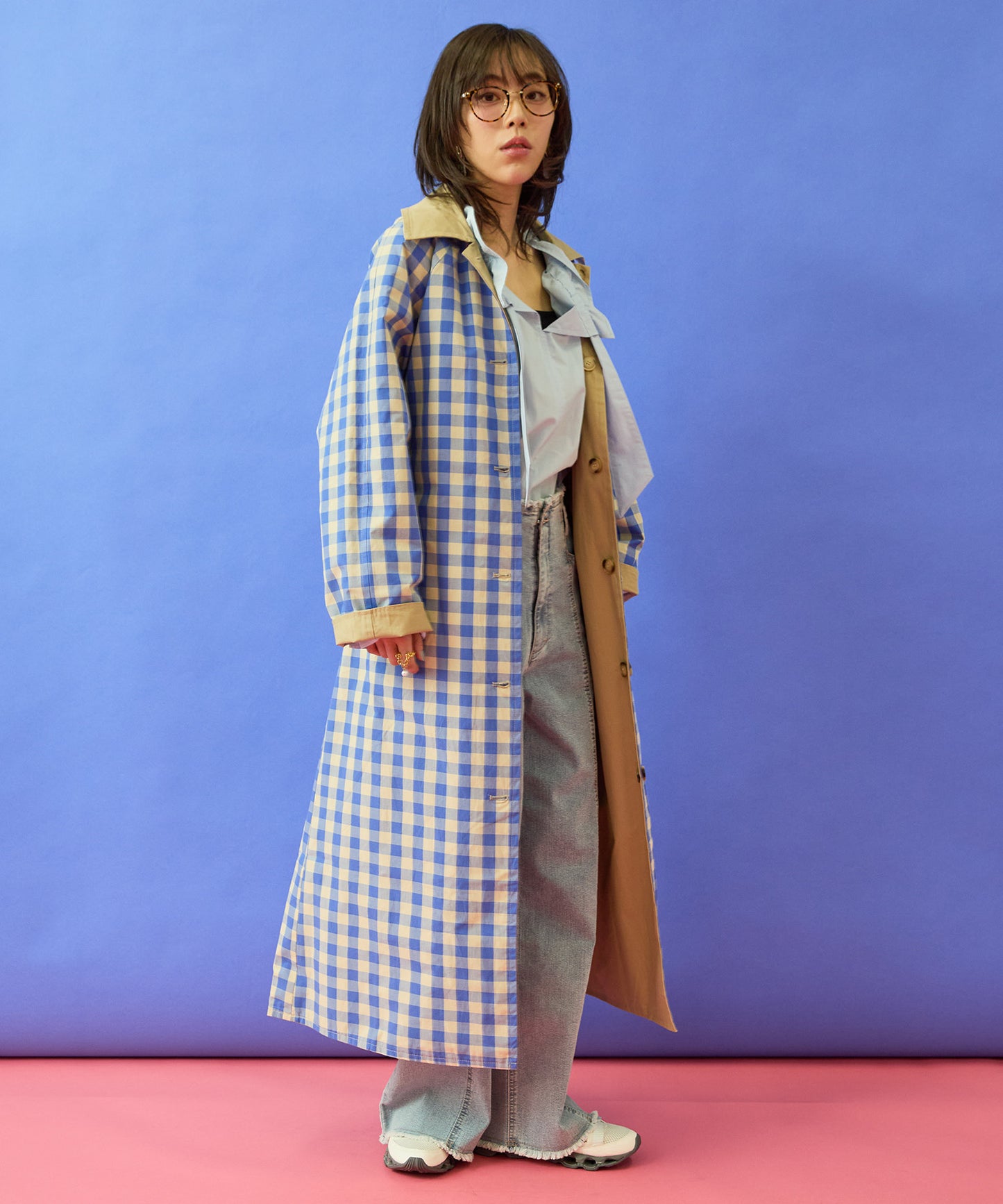 【FRNCH】リバーシブルマキシコート