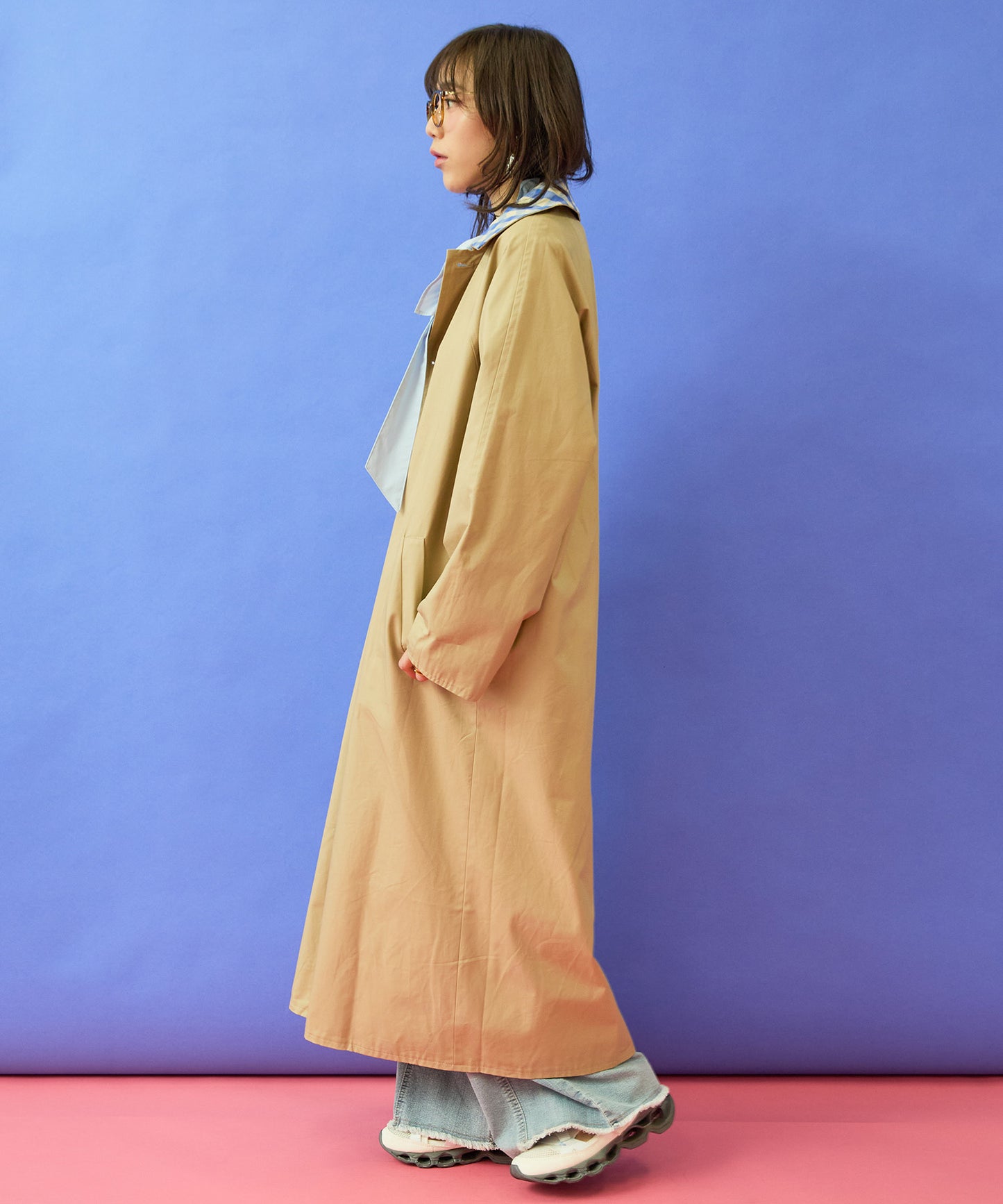 【FRNCH】リバーシブルマキシコート