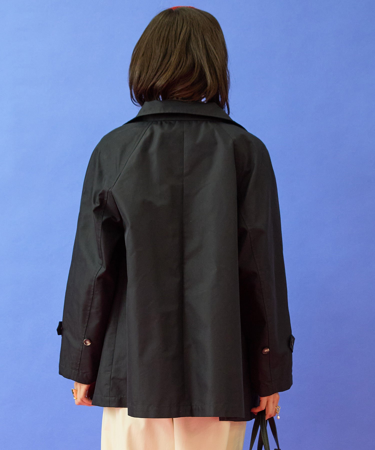 【JETSET SOLO PLUS】シャンブレーツイルショートコート