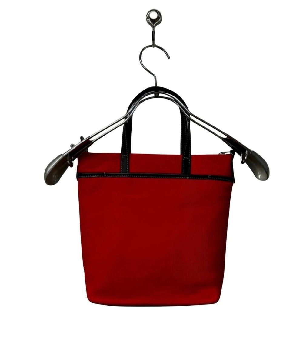 83-6435【biadera】【周年】ハンドペイントレザー×ネオプレンBAG