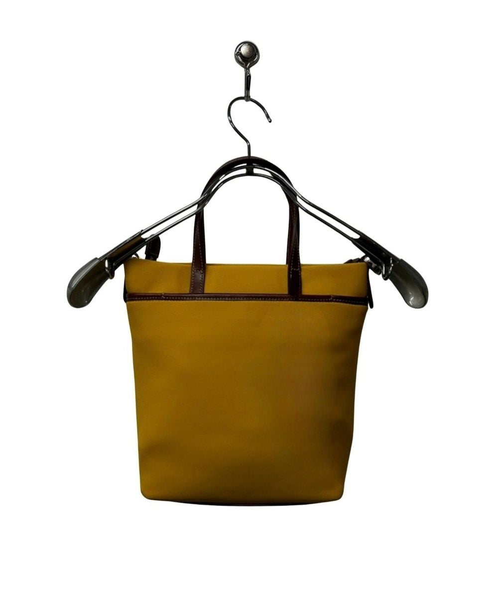 83-6435【biadera】【周年】ハンドペイントレザー×ネオプレンBAG