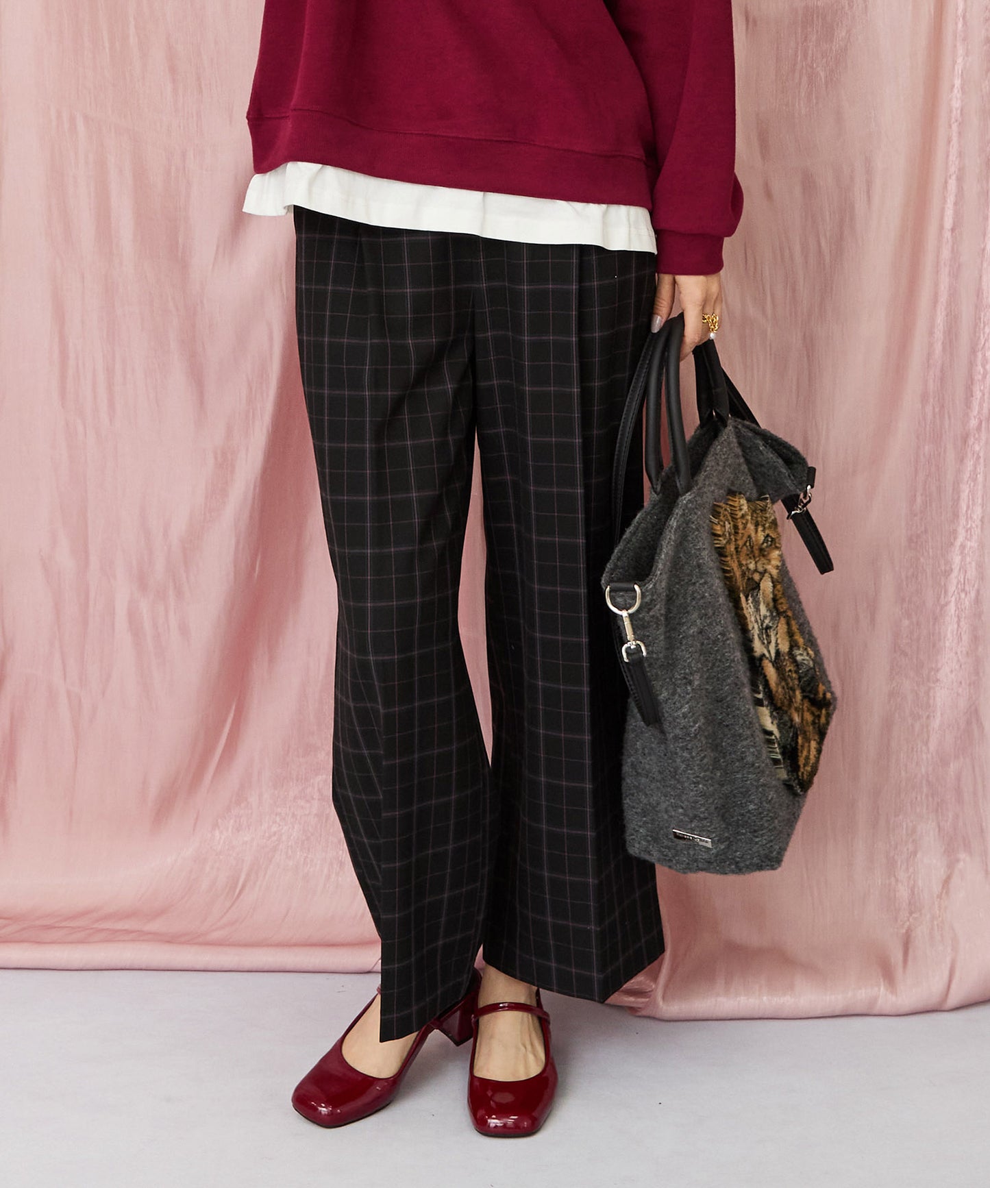 レディース ピーチツイル ワイド ボトムス｜JETSET SOLO PLUS(ジェットセットソロプラス) 公式通販｜レディース ファッション きれいめカジュアル