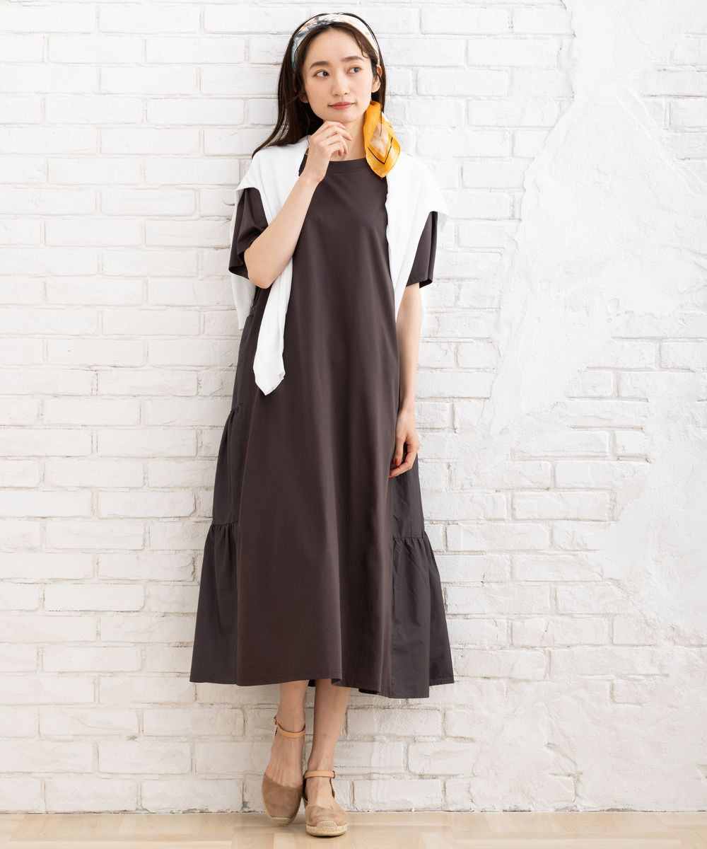 FONTLAB シルケットティアードワンピース