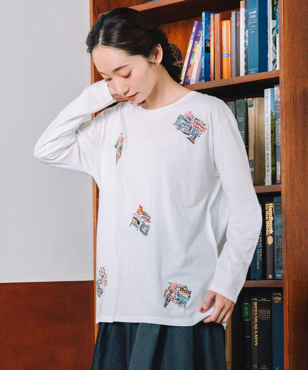 大きいサイズ レディース トップス ロンT ワッペン刺繍｜sabstreet my standard(サブストリートマイスタンダード)