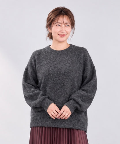 【sabstreet bis】【web限定】 クルーネック杢ニット【先行予約】