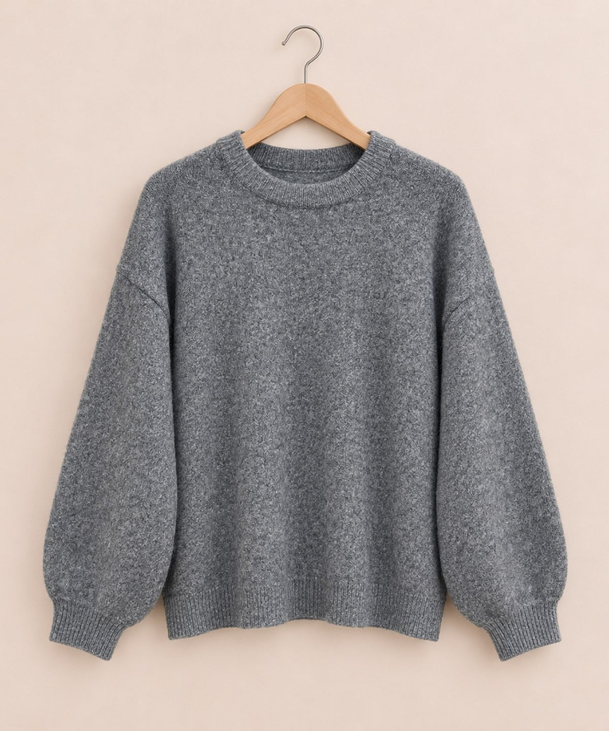 【sabstreet bis】【web限定】 クルーネック杢ニット【先行予約】