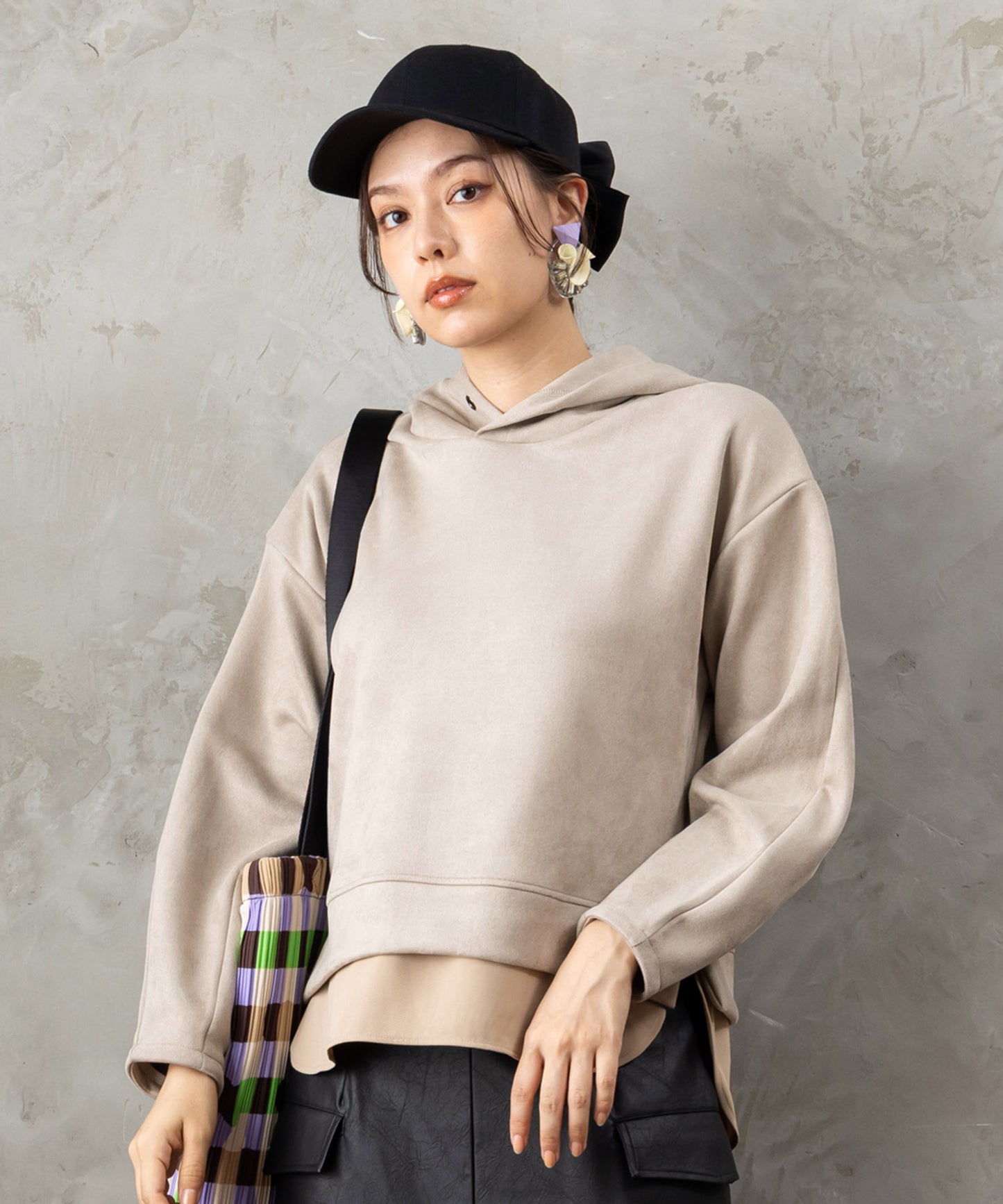 【FONT LAB】起毛ダンボールフーディーセットアップ