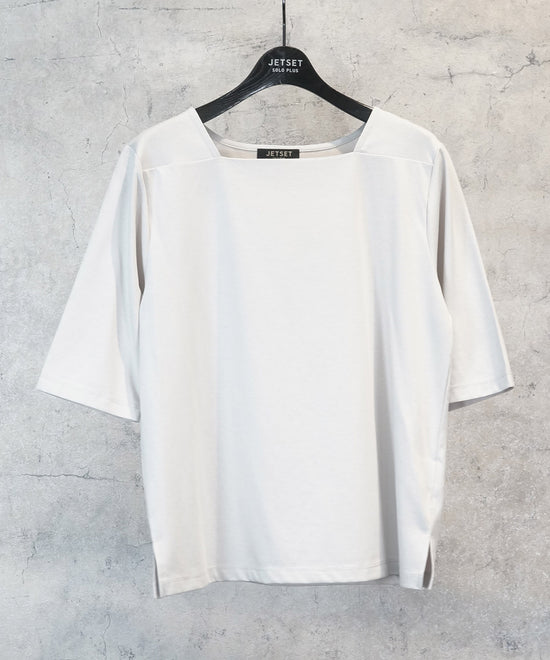 【JETSET SOLO PLUS】クールタッチスクエアネックTシャツ