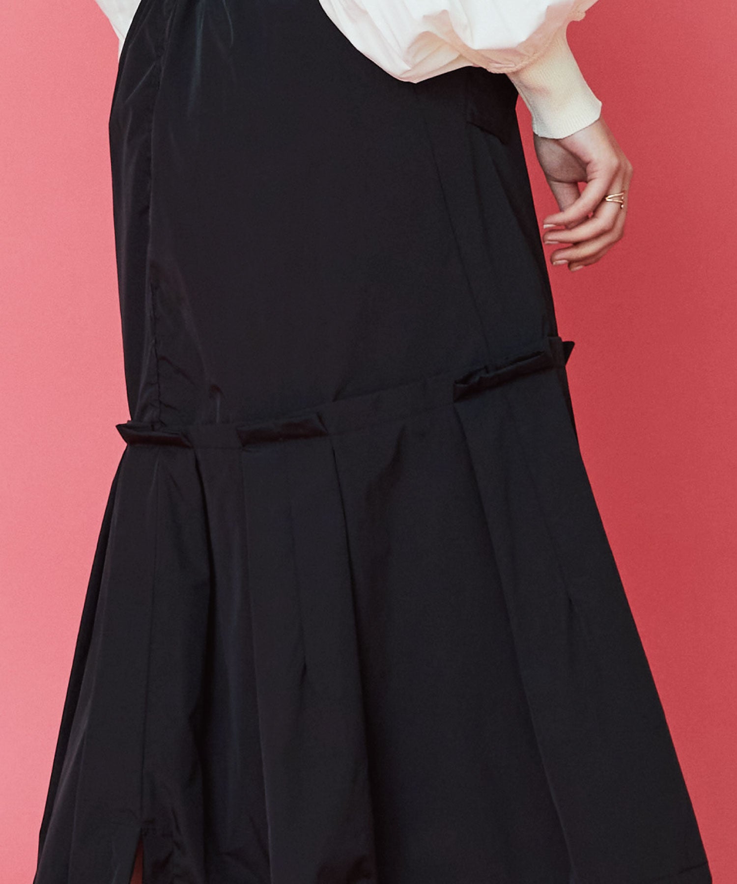 【FONT LAB】タックデザインバルーンスカート
