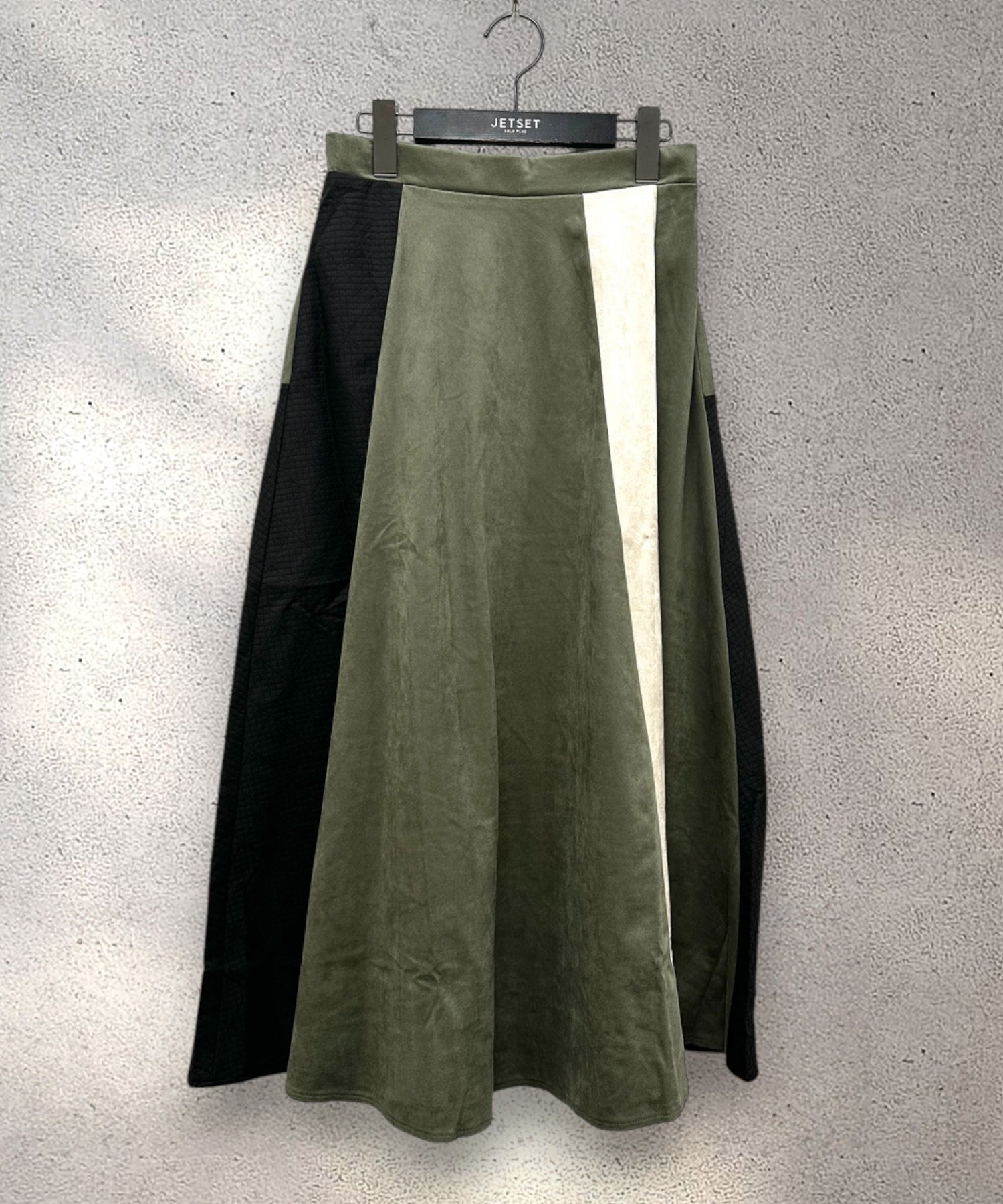 【FONT LAB】異素材コンビスウェードスカート