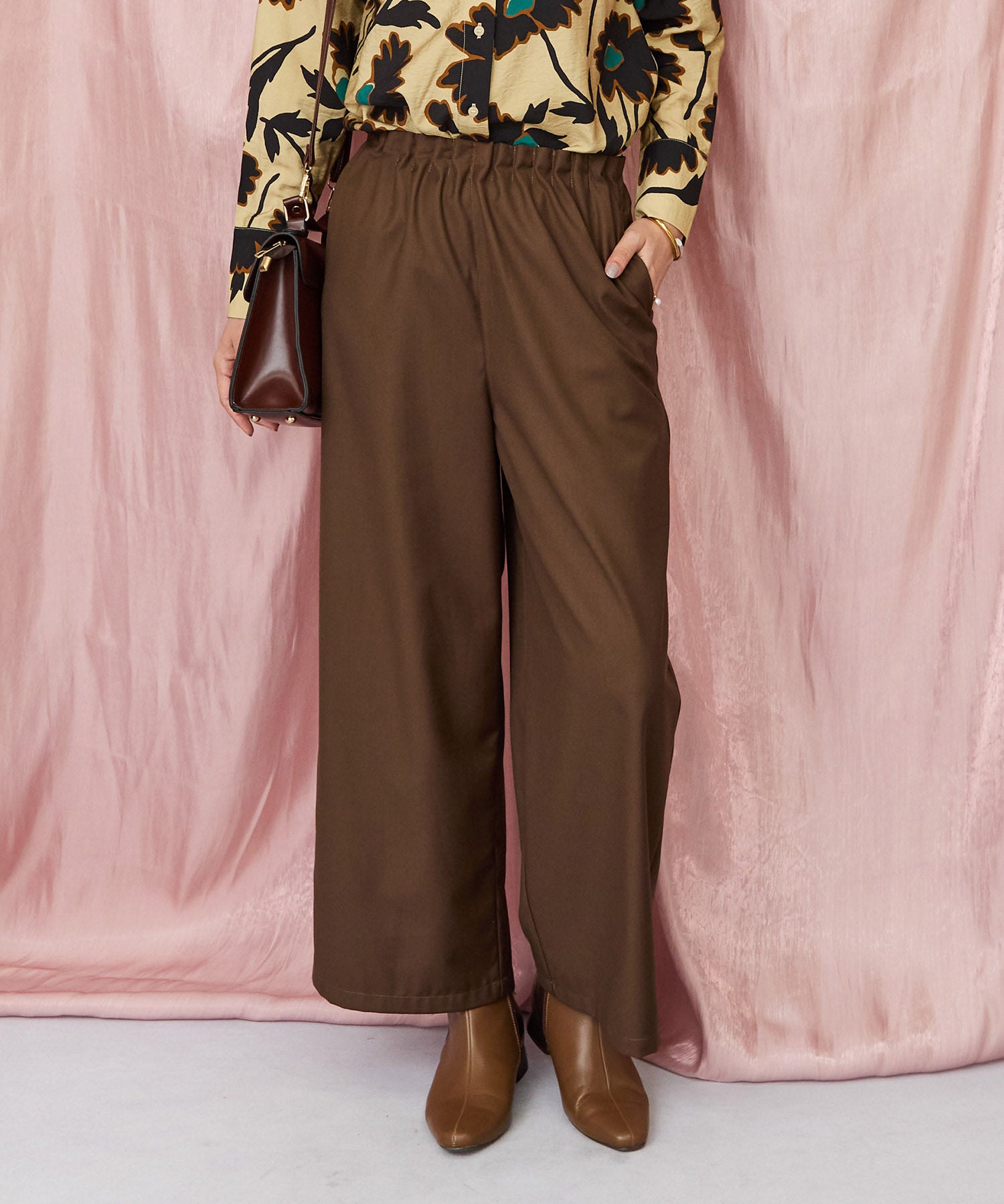 レディース ワイドパンツ ウエストタック 体型カバー｜JETSET SOLO PLUS(ジェットセットソロプラス) 公式通販｜レディース ファッション きれいめカジュアル