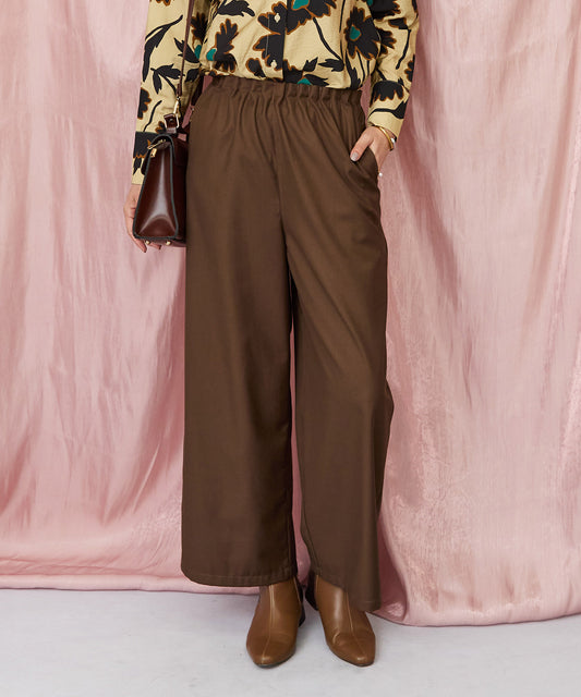 レディース ワイドパンツ ウエストタック 体型カバー｜JETSET SOLO PLUS(ジェットセットソロプラス) 公式通販｜レディース ファッション きれいめカジュアル