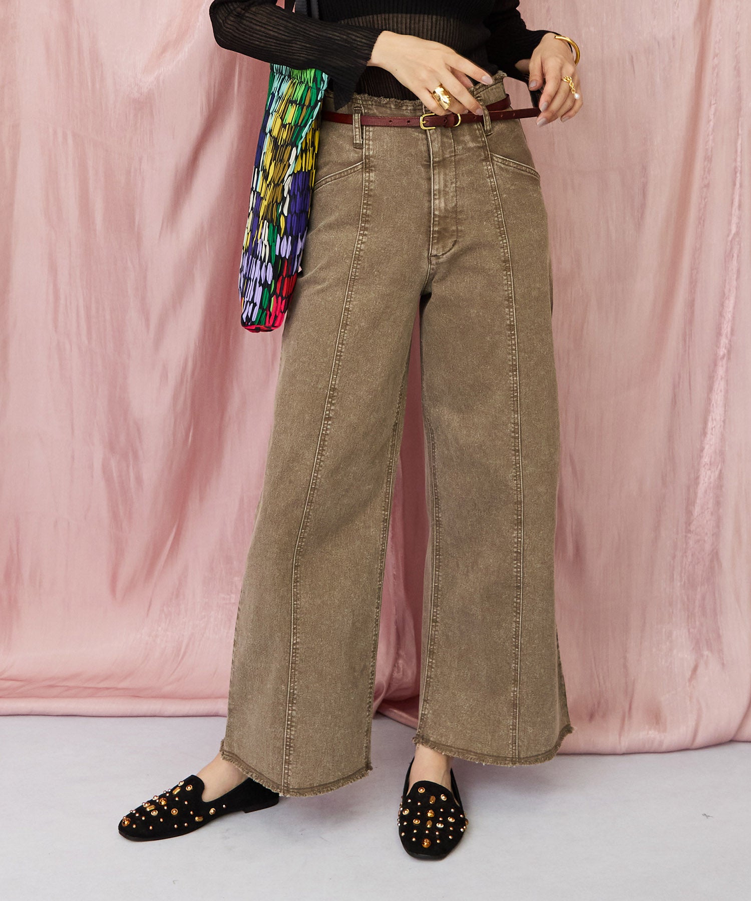 レディース フリンジ ワイド デニム｜JETSET SOLO PLUS(ジェットセットソロプラス) 公式通販｜レディース ファッション きれいめカジュアル