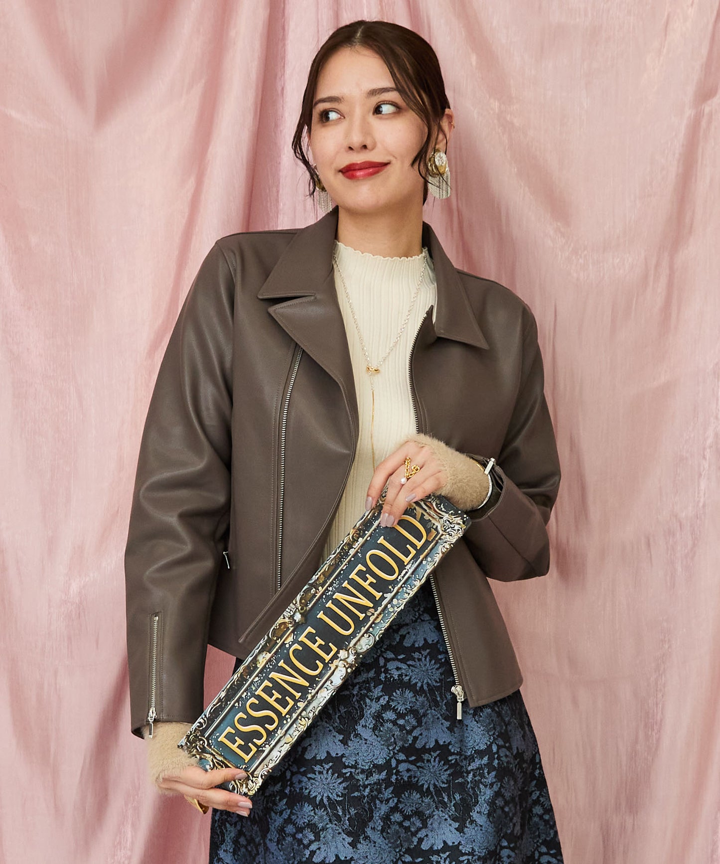 レディース ライダースジャケット フェイクレザー｜JETSET SOLO PLUS(ジェットセットソロプラス) 公式通販｜レディース ファッション きれいめカジュアル