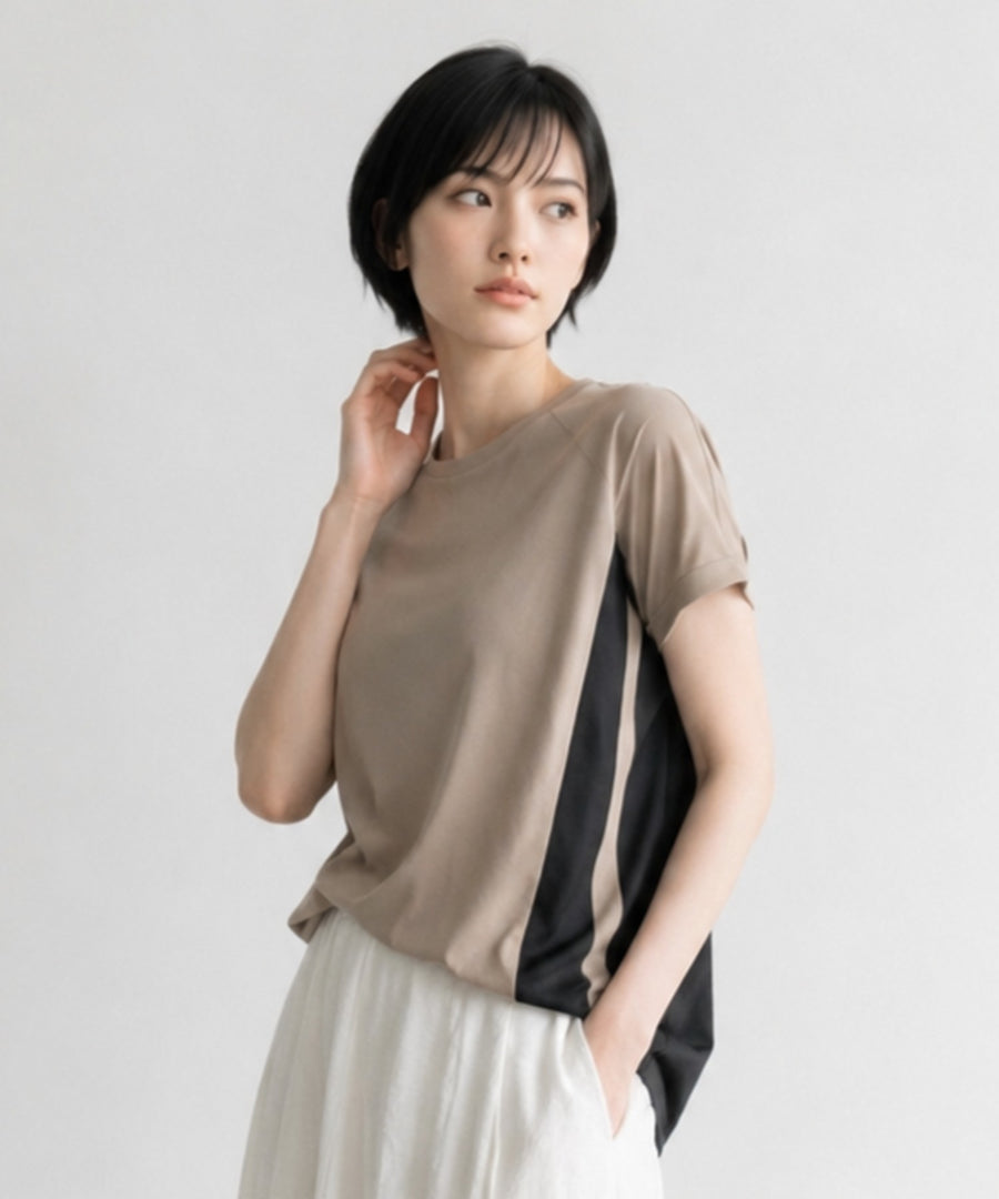 【FONT LAB】バイカラーデザインTシャツ