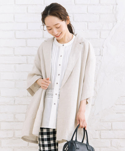 20-5464　[Rogique]リネンハーフスリーブジャケット【先行予約】