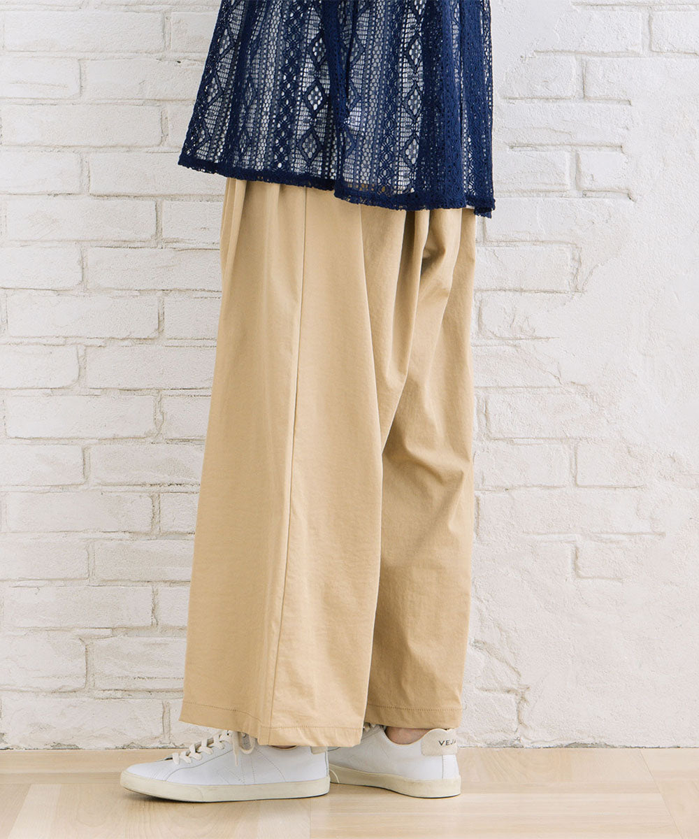 【sabstreet bis】【web限定】 ストレッチゆるタックワイドパンツ【先行予約】