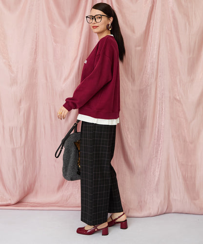 12-1892【JETSET SOLO PLUS】2WAYピーチツイルワイドパンツ