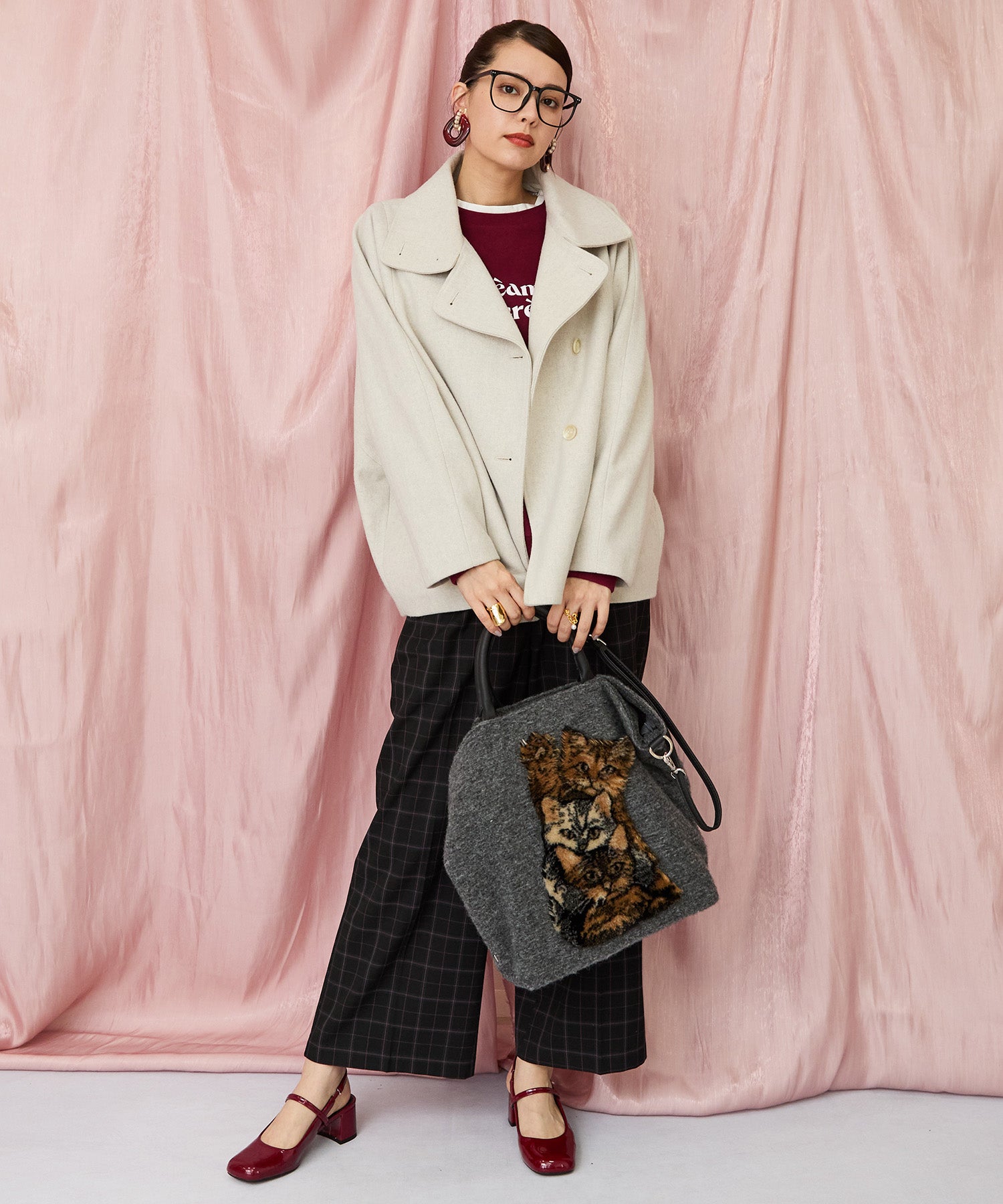 ジェーンマープル ラムメルトンショートコート Outerwear collection | Jane Marple Official Web Site | St.Mary Mead