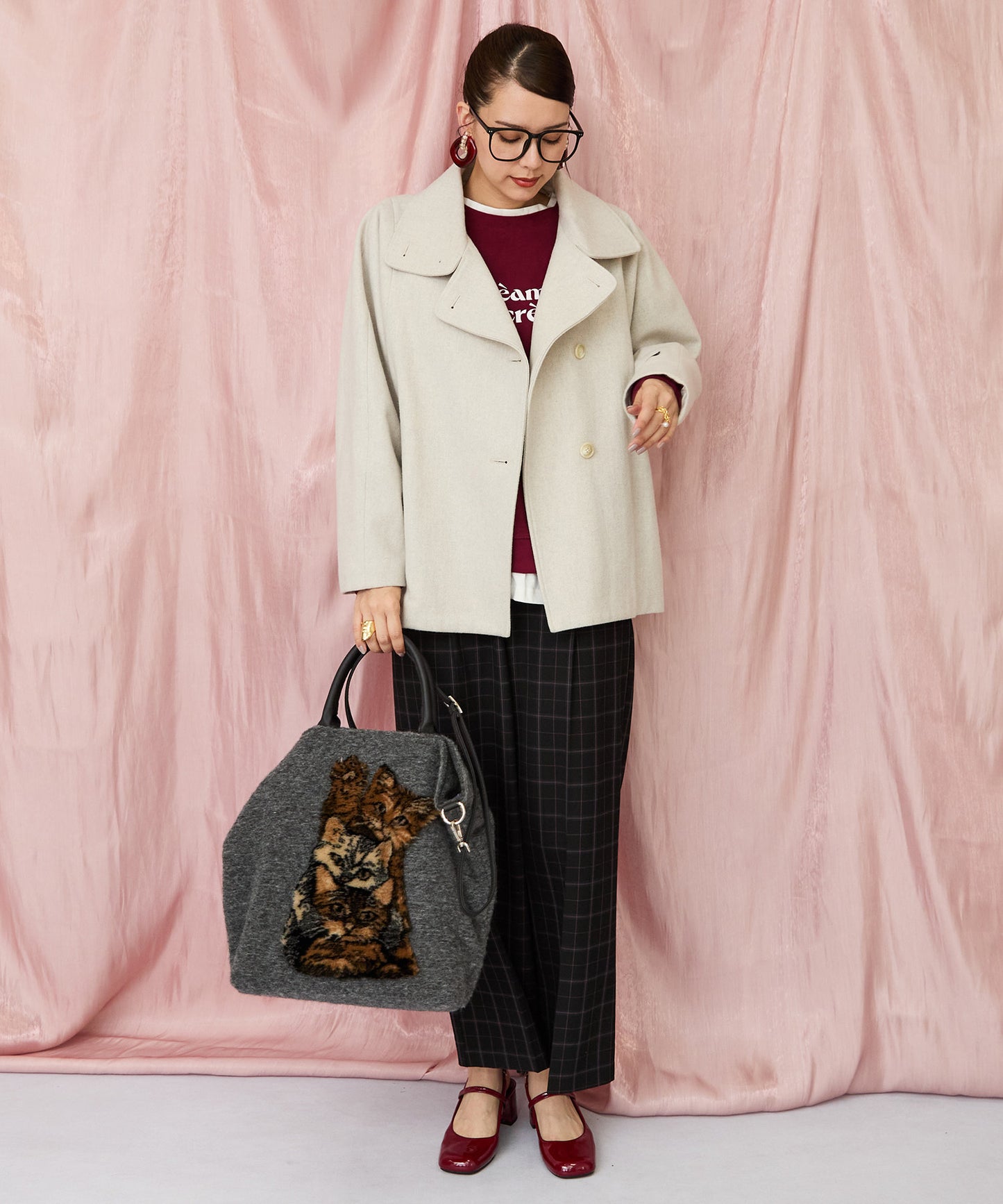 83-6385【TERESA CAMBI】アニマルデザイントートBAG