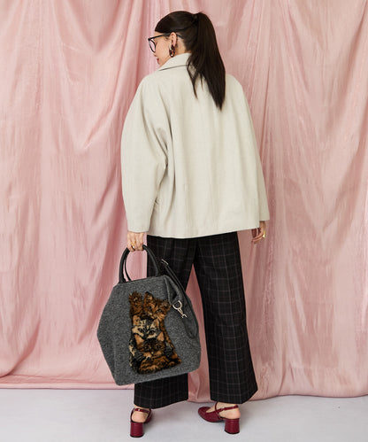 83-6385【TERESA CAMBI】アニマルデザイントートBAG