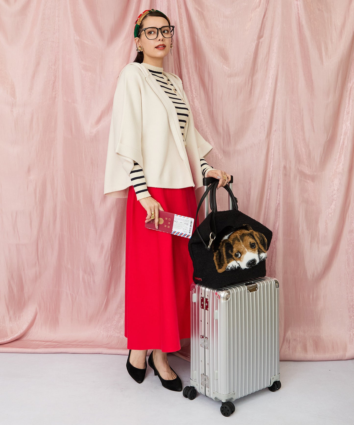 83-6385【TERESA CAMBI】アニマルデザイントートBAG