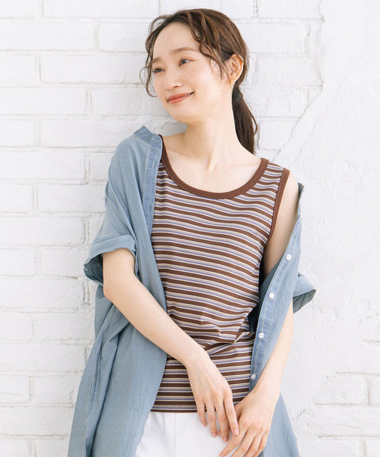 64-2675　ボーダーテレコタンクトップ【先行予約】