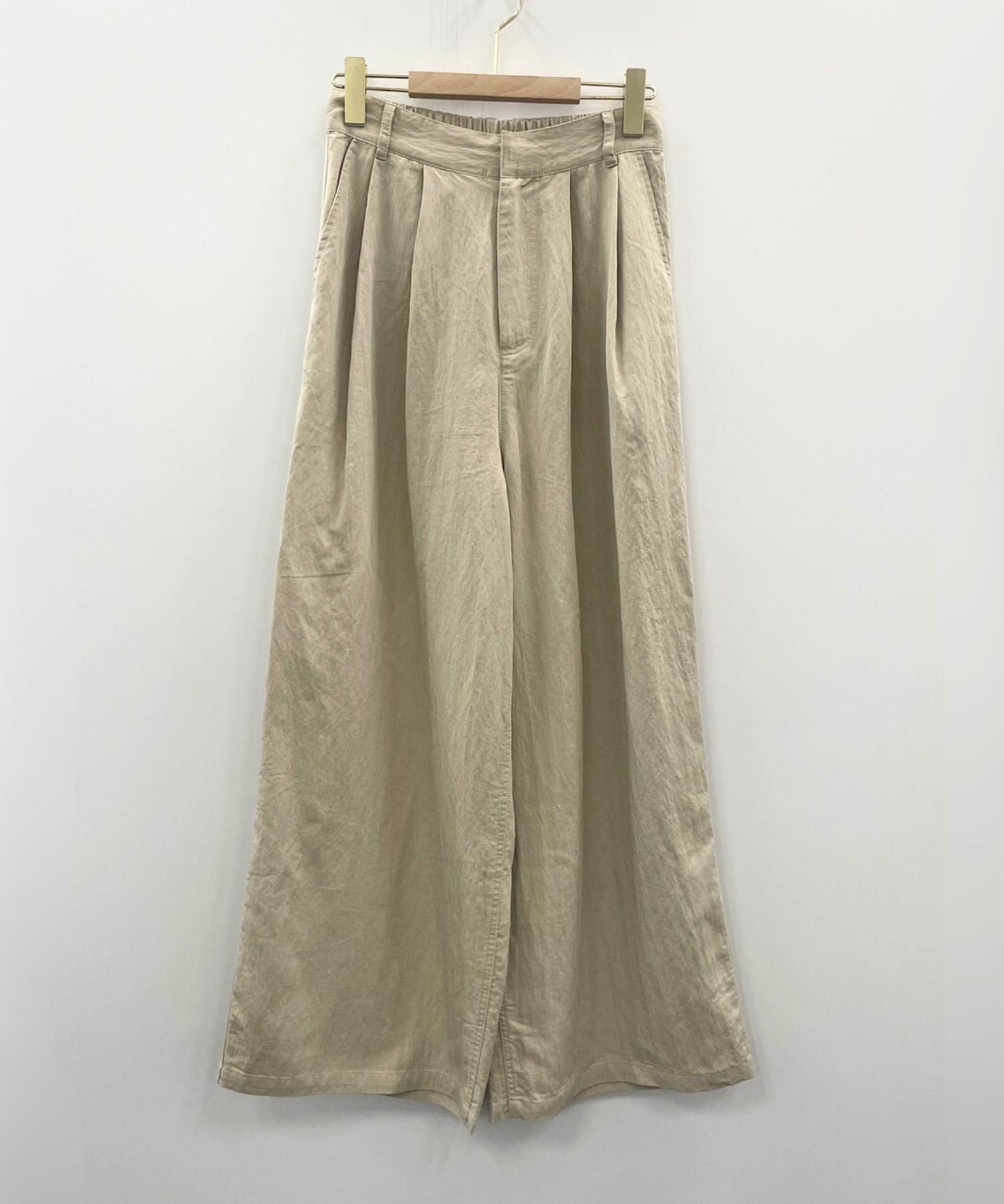 【FONT LAB】バイオ加工ワイドタックパンツ