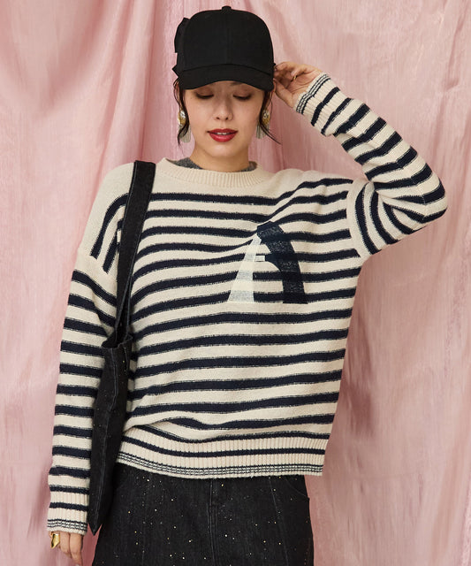 レディース ボーダー ニット トップス｜JETSET SOLO PLUS(ジェットセットソロプラス) 公式通販｜レディース ファッション きれいめカジュアル