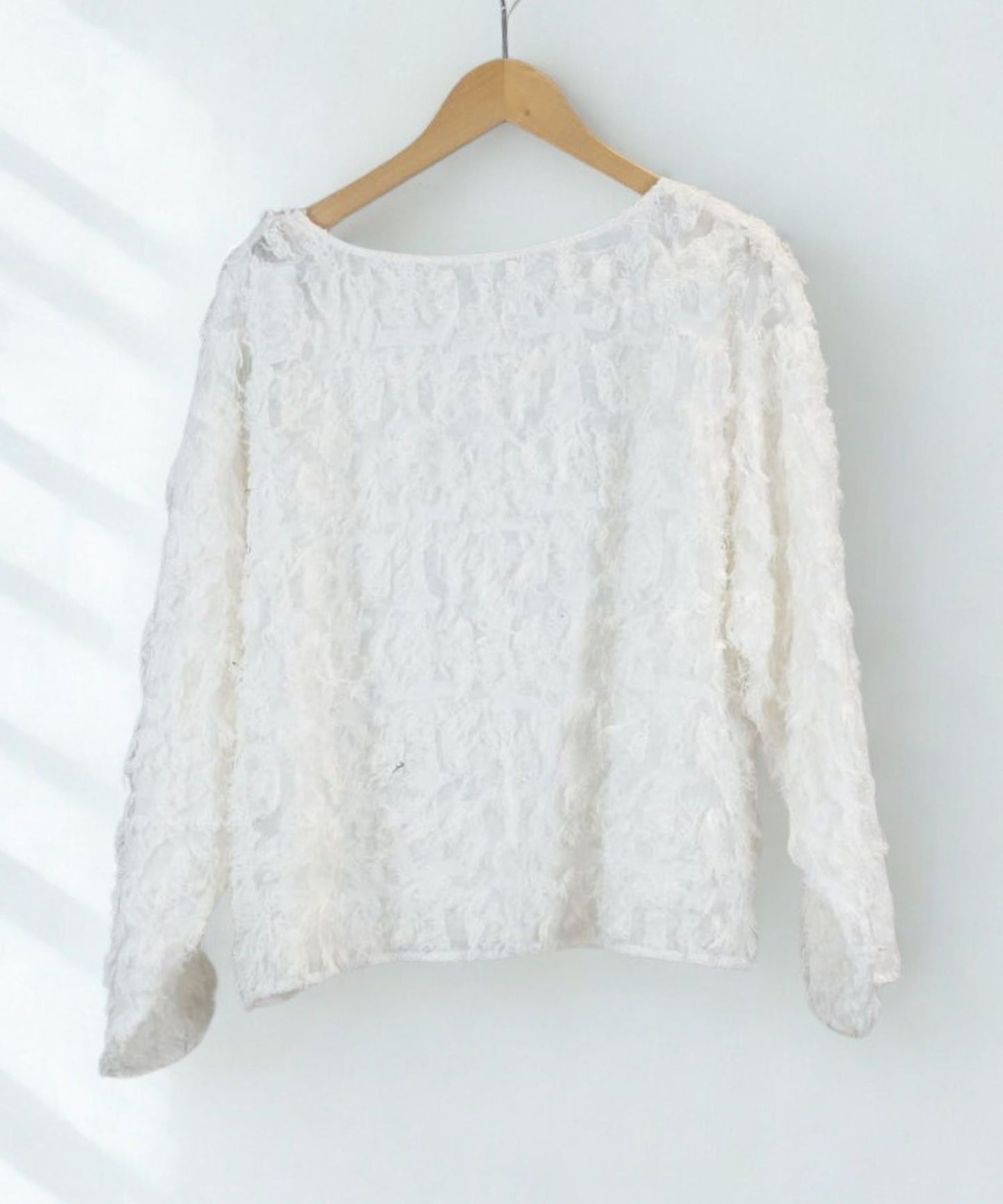 【JETSET SOLO PLUS】カットジャガードブラウス