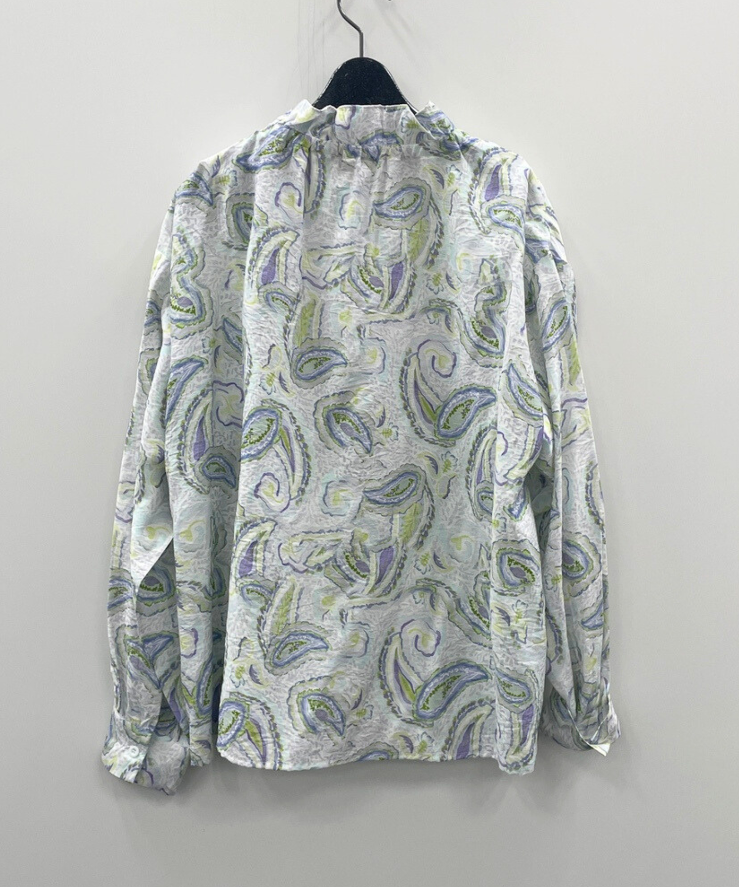 【see U soon】ペイズリー水彩プリントシャツ