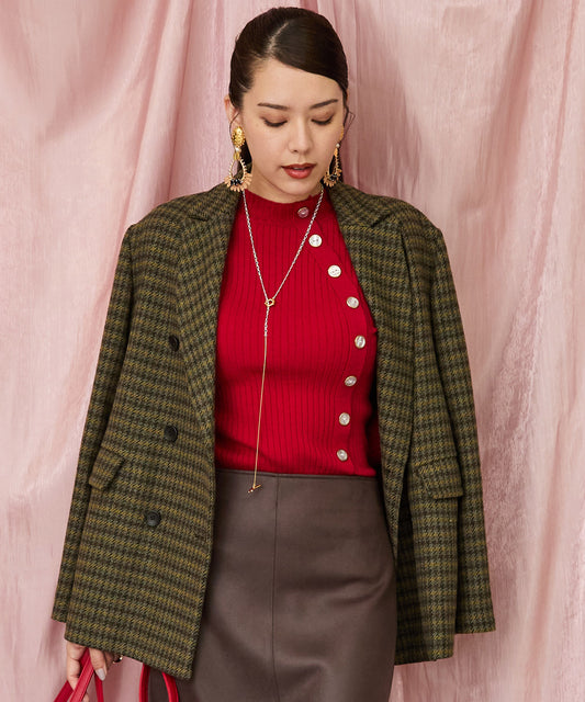 レディース チェック柄 Wブレスト ジャケット｜JETSET SOLO PLUS(ジェットセットソロプラス) 公式通販｜レディース ファッション きれいめカジュアル