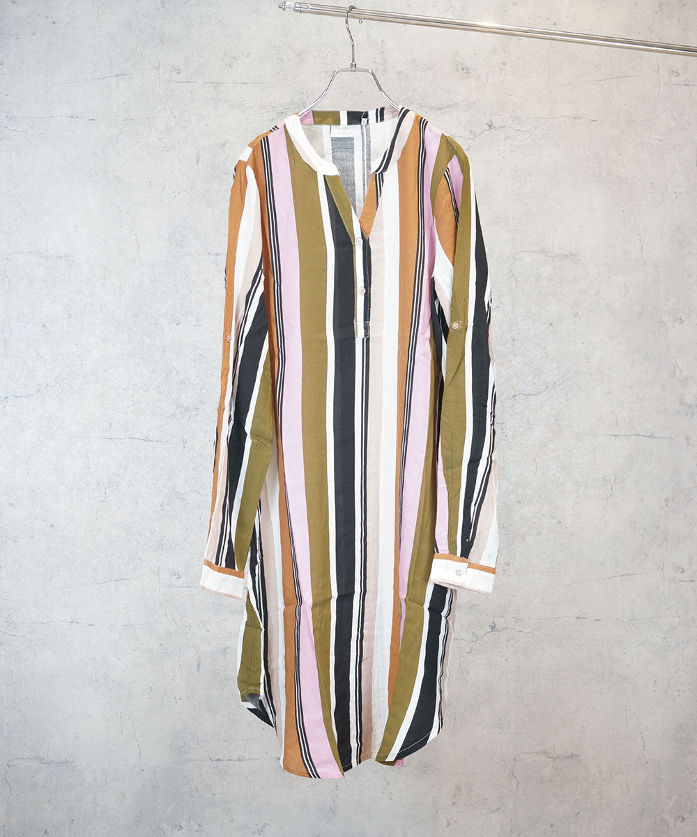 KAFFE アソートプリントシャツチュニック