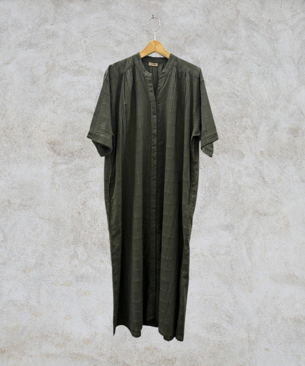 30-9688　21号(6L～) INDESIGN ドビーチェックワンピース【先行予約】