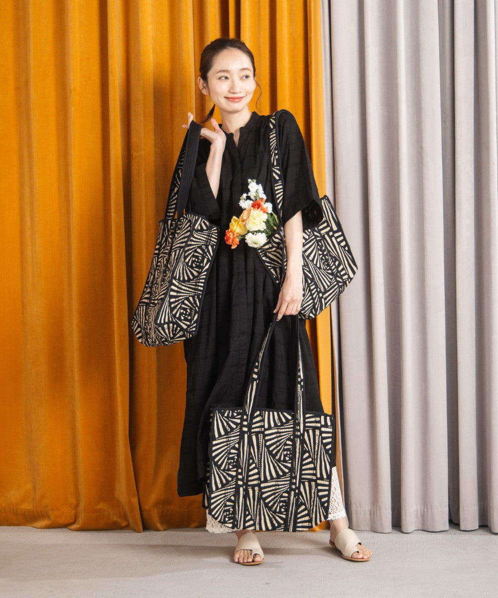 30-9688　21号(6L～) INDESIGN ドビーチェックワンピース【先行予約】